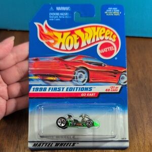 Hot Wheels 1998 First Editions Go Kart - Vibrant Green and Black
